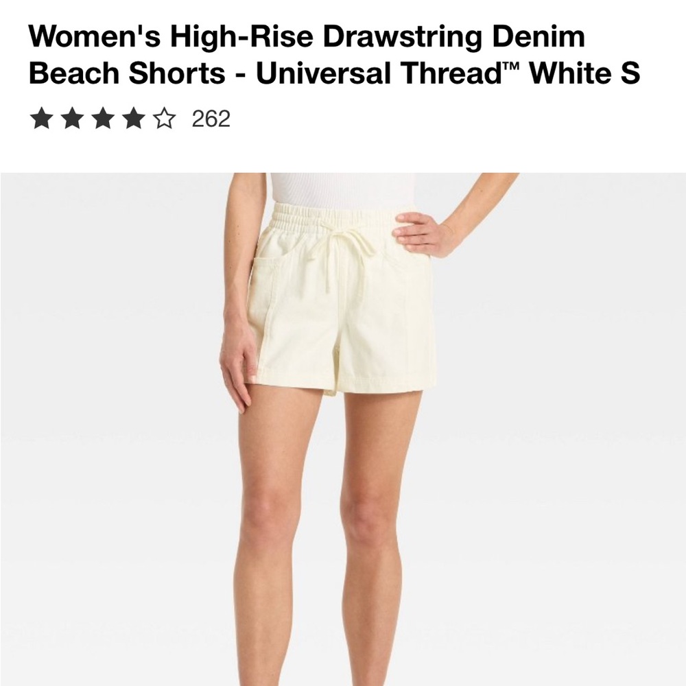 Universal Thread High Waist White Shorts